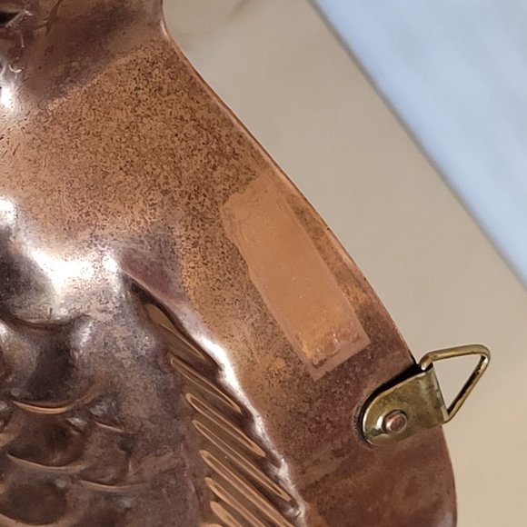 Vintage Copper Fish Mold Gelatin Ice Food Retro Korea B and M Douro Korea 10 In - Picture 6 of 7